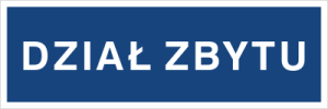 Znak DZIAŁ ZBYTU