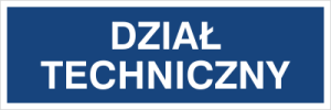 Znak DZIAŁ TECHNICZNY