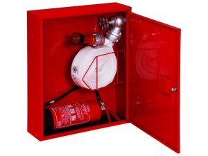 Hydrant DN 52 z wężem 15mb. ZAWIESZANY z miejscem na gaśnicę pod hydrantem