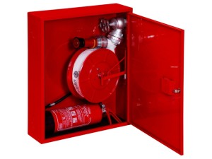 Hydrant DN 52 z wężem 20mb. ZAWIESZANY z miejscem na gaśnicę pod hydrantem  