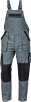 Ogrodniczki MAX SUMMER  szary-czarny r. 58
