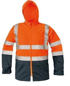 Kurtka przeciwdeszczowa  ostrz. pomarańczowa r. XL 