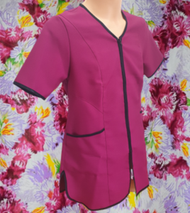 Fartuch ochronny MARIA amarantowy r. XL