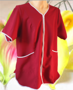 Fartuch ochronny MARIA bordo r. 3XL  