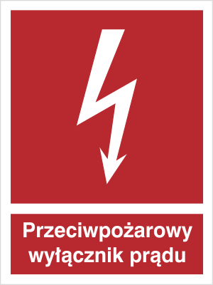 przeciwpożarowy wyłącznik prądu