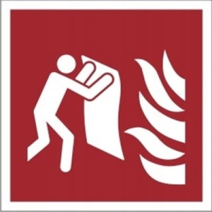 Znak KOC GAŚNICZY płyta nieświecąca