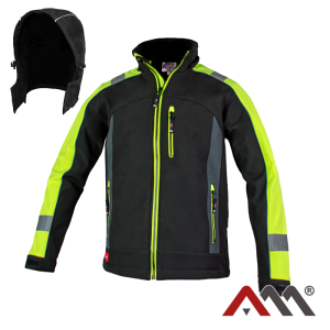 Kurtka softshell CLASSWORK czarno-żółta r. XL 